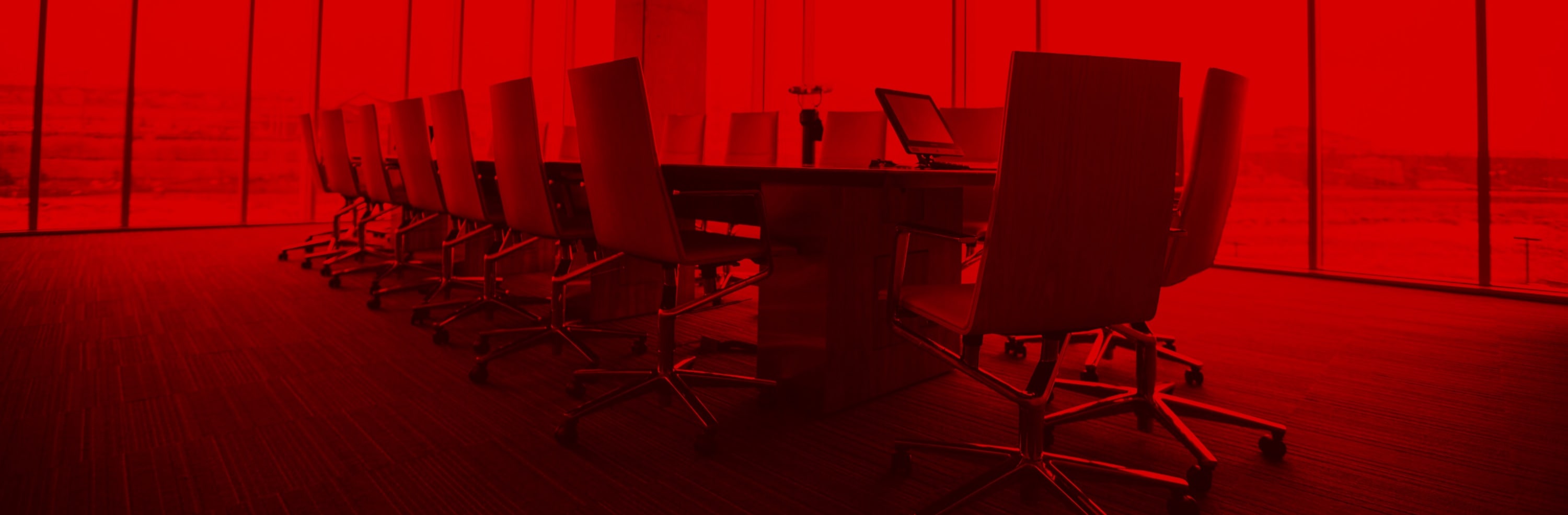 Sala de reunião em vermelho - Background