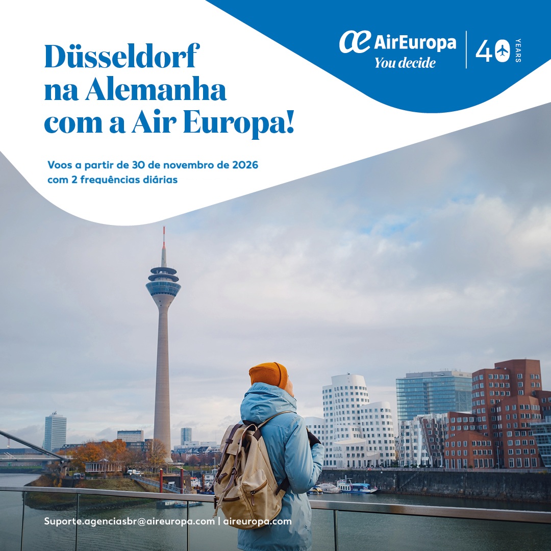 Air Europa anuncia nova rota para Düsseldorf e amplia presença na Alemanha